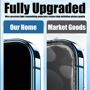 4PCS Tempered Glass For iPhone 11 12 13 14 Pro MAX XR X XS Max Screen Protector on For iPhone 12 11 13 14 Mini 7 8 6 Plus Glass Edge- Bubble Free- Scratch Resistant Protective Film For iPhone