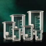 Borosilicate Glass Measuring Cup Clear Scale Beaker 50-1000ml