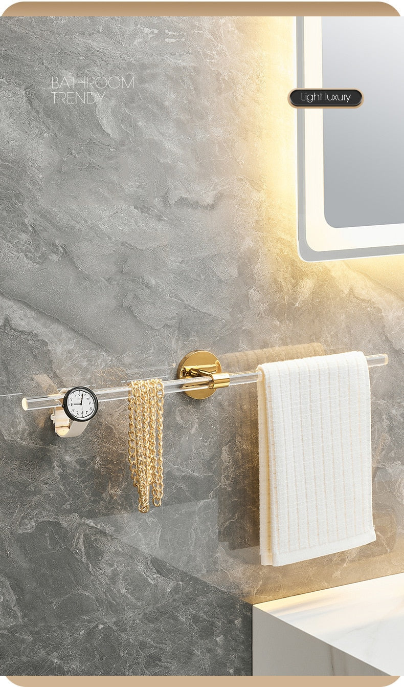 Towel Bar Roll Tissue Paper Holder