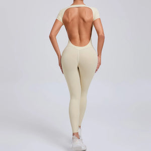 Breathable Yoga Jumpsuit with Hip Lifting Design