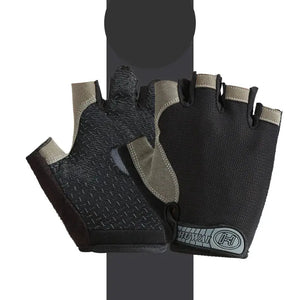 Gym Anti Slip Half Finger Gloves Breathable Dumbbells