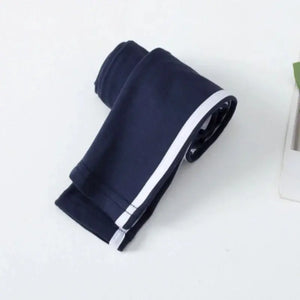 Comfortable Girls' Leggings with Side Stripes