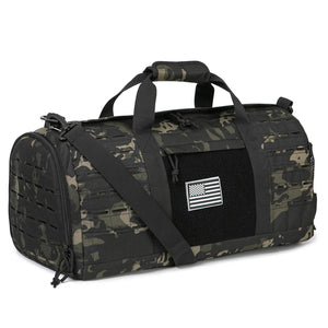 Heavy-Duty Gym Bag with Multiple Compartments and Shoe Storage