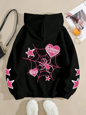 Eye Catching Spider Star Sweatshirt