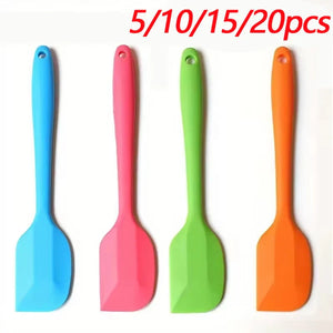 Silicone Spatula Set - Heat-Resistant Seamless Scrapers for Baking and Cooking