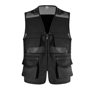 Breathable Mesh Fishing Vest with Multiple Pockets