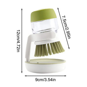 Dishwashing Brush with Soap Dispenser and Holder