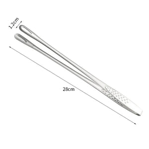 Stainless Steel BBQ Grill Tongs Cooking Tweezers Kitchen Utensils