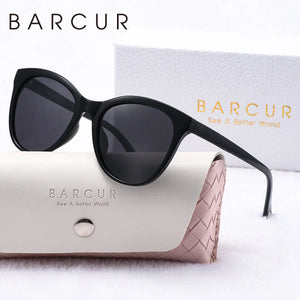 BARCUR Women’s Transparent Fashionable Cat Eye Sunglasses – Polarized UV400 Gradient Lenses for Summer Travel Party & Vacation – Comfortable Durable Best Gift Idea