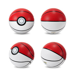Premium PU Basketball White Red Official Size