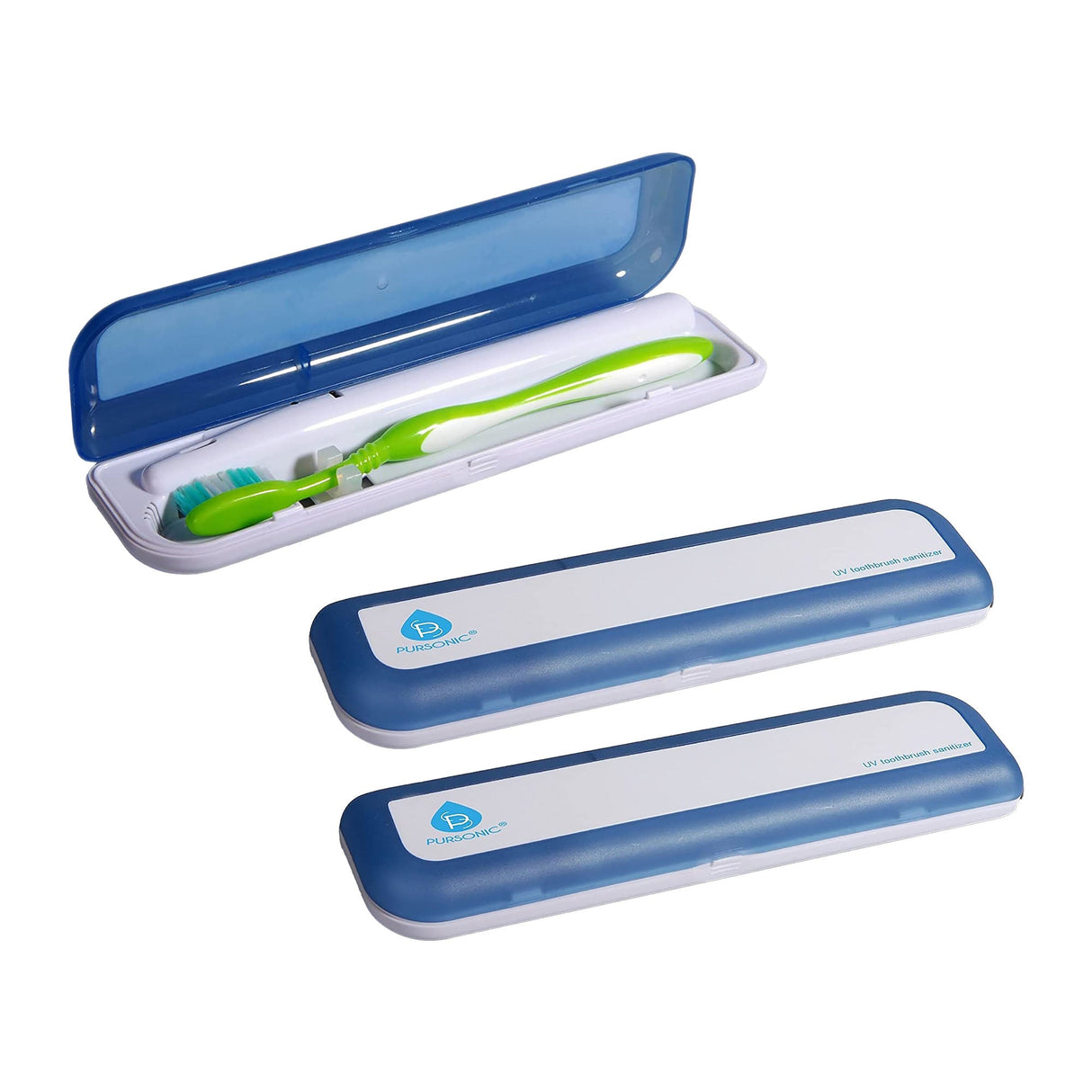 Pursonic 3-Pack Portable UV Toothbrush Sanitizer Bundle – Compact Protection for a Cleaner Smile by Pursonic