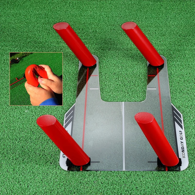 Perfect Your Swing  Golf Training Mirror with Speed Rods