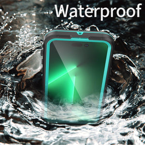 Waterproof Case For iPhone 14 Pro Max 14 Pro iPhone 13 Pro Max Protector Full Body Protective Dustproof Magnetic Phone Case Waterproof 360 Degree All-Round Protection with Built-in Screen Protector Outdoor Transparent  Shockproof Case