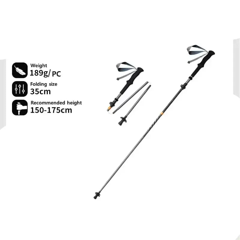 Ultralight & Foldable Trekking Poles For Comfortable Hiking & Trekking
