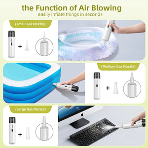 Chuboor Car Vacuum Cleaner 13000Pa Powerful Wireless Cleaner Strong Suction Handheld Car Cleaning Portable Home Appliance
