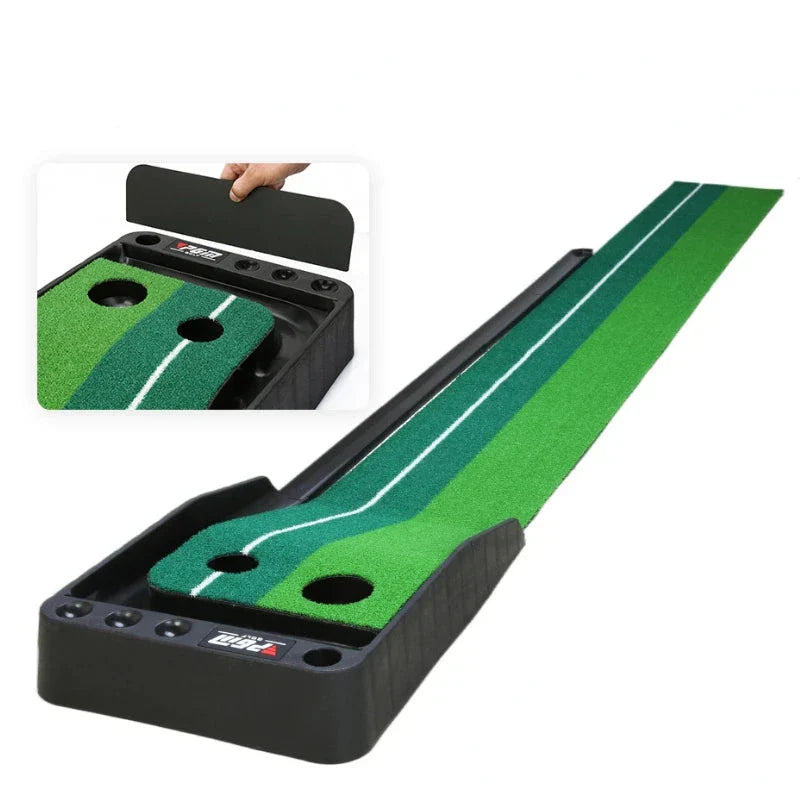 Portable Golf Putting Mat  True Roll Surface  Non-Slip Base