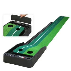 Portable Golf Putting Mat  True Roll Surface  Non-Slip Base