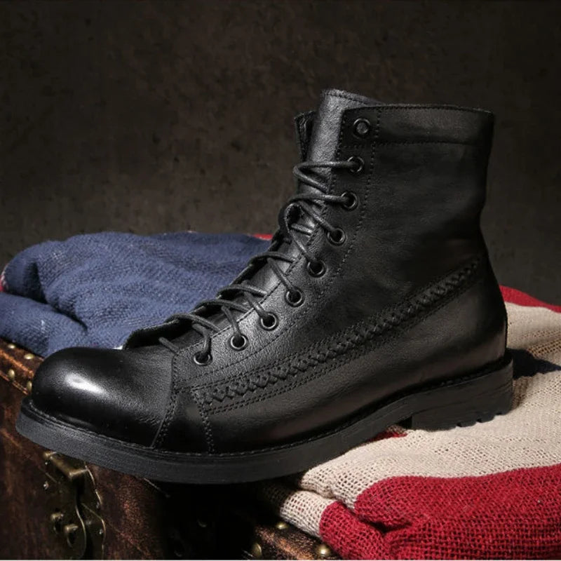 Timeless Style: Retro Men's Ankle Boots