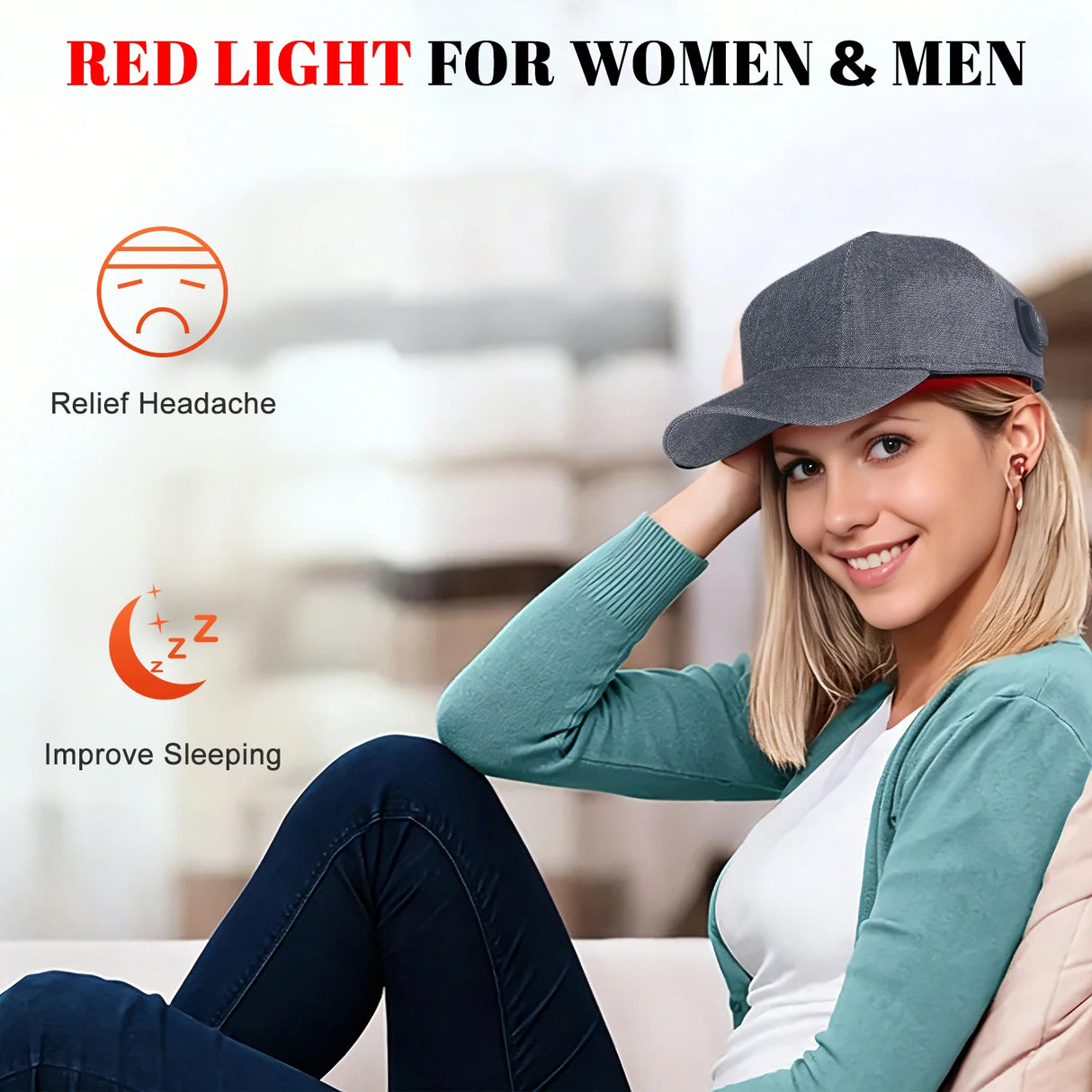 2026 Red Light Therapy Hair Growth Cap 660nm 850nm Near Infrared LED Hair Follicle Activator Anti Hair Loss Scalp Care Hat