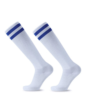 Striped Breathable Cotton Soccer Socks for Kids