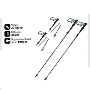 Ultralight & Foldable Trekking Poles For Comfortable Hiking & Trekking