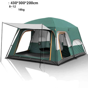 Spacious 2 Room Family Tent 3-12 People