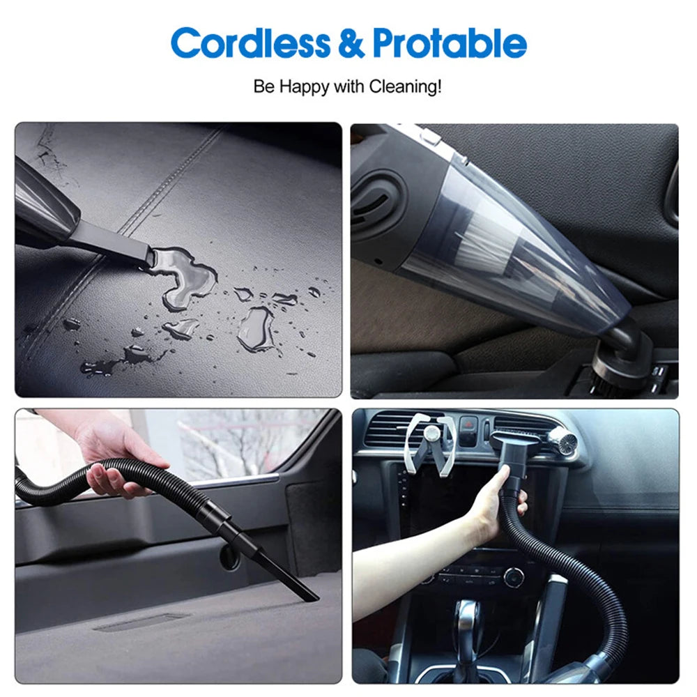 Wireless Handheld Vacuum Cleaner USB Charging Car Vacuum Cleaner Portable Wet&Dry Handheld strong Suction Cordless 12000pa