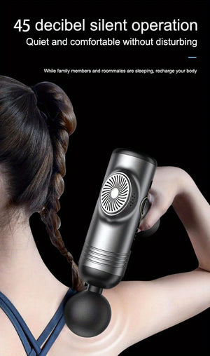 Deep Muscle Massage Gun Portable, Fascia Vibration Gun for Body Neck Back Relaxation, Fitness Slimming Tool