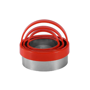 3Pcs Stainless Steel Cookie Cutter Set - Round Biscuit & Pastry Molds