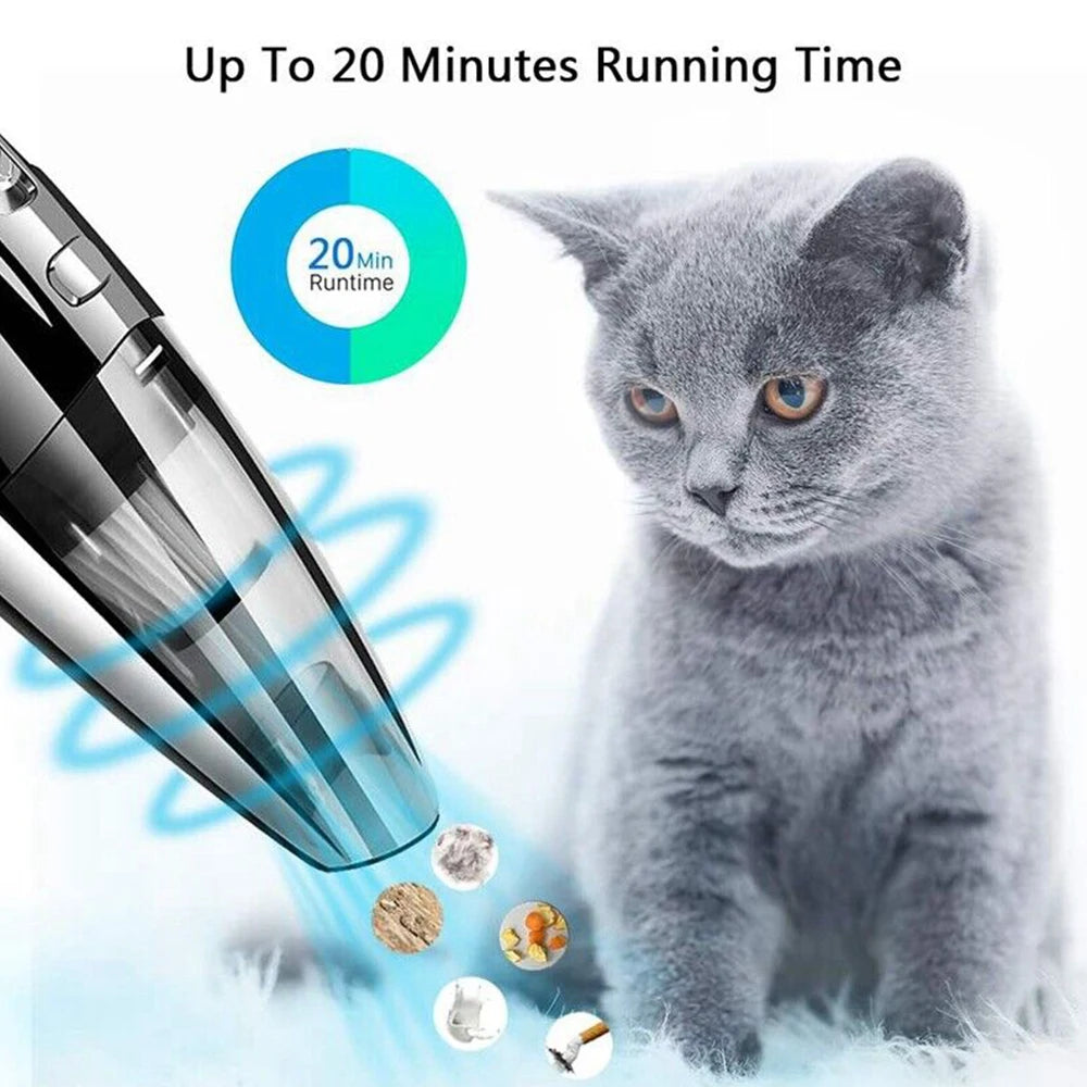 Wireless Handheld Vacuum Cleaner USB Charging Car Vacuum Cleaner Portable Wet&Dry Handheld strong Suction Cordless 12000pa