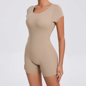 Breathable Yoga Jumpsuit with Hip Lifting Design