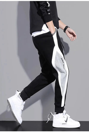 Men's Spring Autumn Patchwork Training Leggings