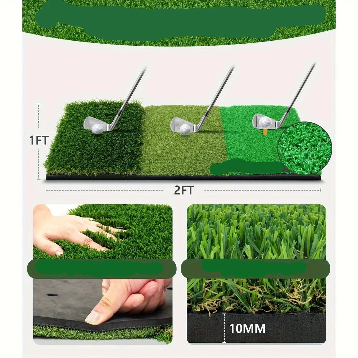 Golf Practice Net with Mat Balls  and Tee