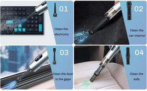 Cordless Handheld Vacuum Cleaner 30000Pa Mini Portable Wireless Cleaner for Home Office & Car Appliance Poweful Cleaning Machine