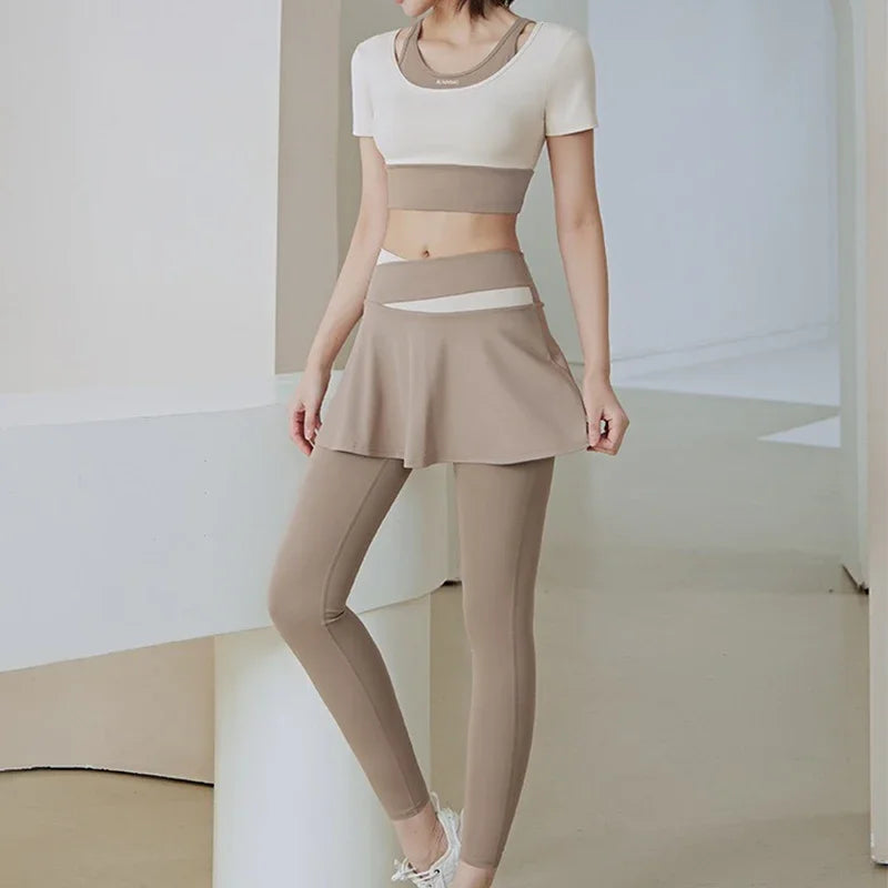 Aiithuug Tennis Skorts Versatile Workout Leggings