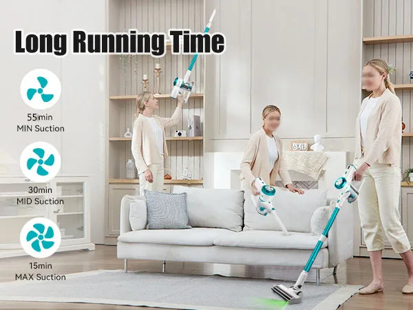 Cordless Handheld Vacuum Cleaner,26000PA,Touch Screen,Smart Dust Sensor,Auto Speed Control for Home Bed Carpet Clean