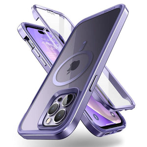 Elegant iPhone 14 Pro Max Case 6.7" Strong Edges Slim Frame Clear Protective Case with Built-in Screen Protector Compatible Shockproof Thin Clear Case Luxury Case For Smartphone