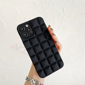 Unique Phone Case For iPhone 14 Pro 13 12 11 Pro Fashion 3D Soft Silicon Shockproof For iPhone 14 Case Bubble Case Cute Full Body Shape Soft Silicone Slim Cushioned Beautiful Elegant Case For Women