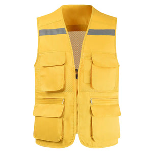 Breathable Mesh Fishing Vest with Multiple Pockets