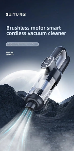 65000RPM Portable Car Vacuum Cleaner Wireless Handheld Mini Wet Dry Silent Powerful for Auto Cleaning
