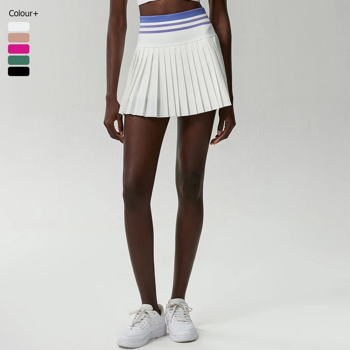 Women's Summer Sports Skort High Waisted  Pleated 2 in 1