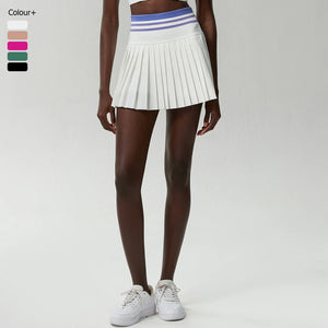Women's Summer Sports Skort High Waisted  Pleated 2 in 1