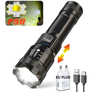 Powerful Rechargeable LED Flashlight