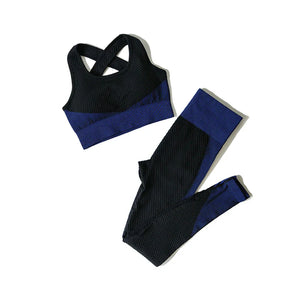 Yoga Leggings & Top Set Workout Clothes Gym Wear
