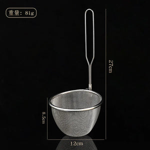 304 Stainless Steel Colander Strainer Fine Mesh Fry Basket Cooking Tool