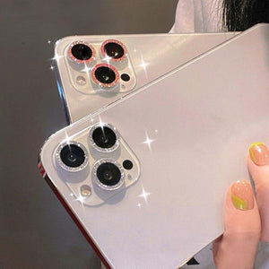 3/1Pcs Luxury Camera Lens Protector For iPhone13 12 11 Pro Max Camera Protective For iPhone 12 13 Mini Back Lens Glass Camera Cover Circle Tempered Glass Protector