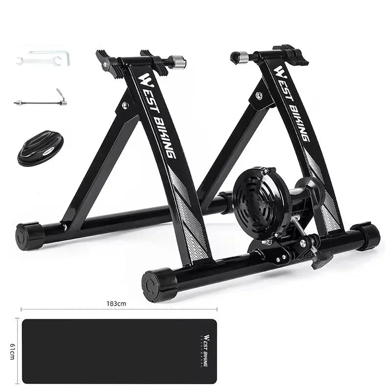 Level Up Your Indoor Cycling  6-Speed Magnetic Bike Trainer