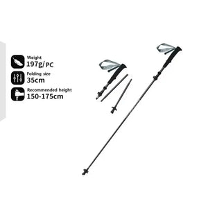 Ultralight & Foldable Trekking Poles For Comfortable Hiking & Trekking