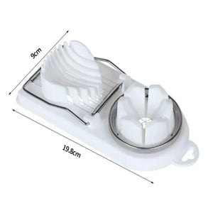 Multifunctional Stainless Steel Egg Slicer Cutter Kitchen Gadget