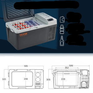 Keep Food Fresh On the Go: Compact & Powerful Car Fridge for Camping, Fishing